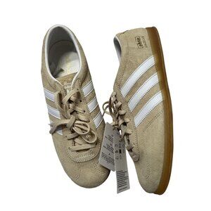 Adidas Gazelle Lo Pro Shoes in Sand Strata Cloud White Gum